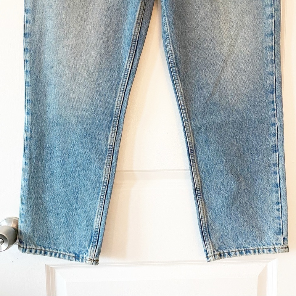 RE/DONE 70’s Stove Pipe Straight Leg Cropped Jeans NWT Medium Blue - Picture 7 of 16